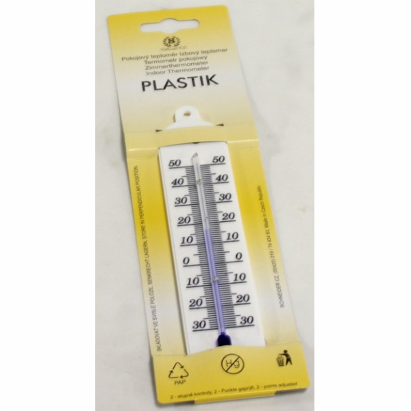 Teploměr pokojový Plastik 17cm