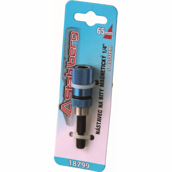 Nástavec magnetický 1/4" 60 mm s dorazem na bity