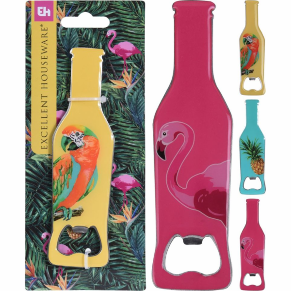 Otvírák na láhve dekor mix 3 dekorů nerez