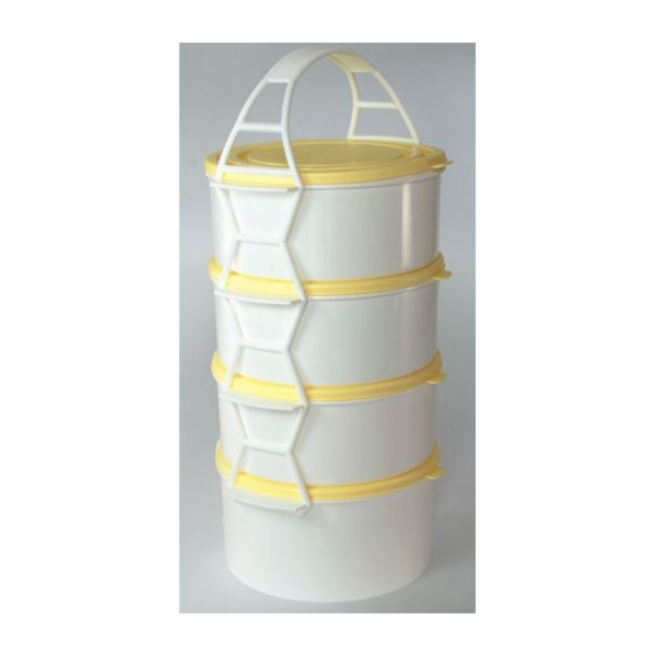 Jídlonosič kombi 3x1,3 l+1,7 l plast
