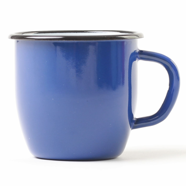 Hrnek smalt 7 cm/0,25 l tmavě modrý kónický