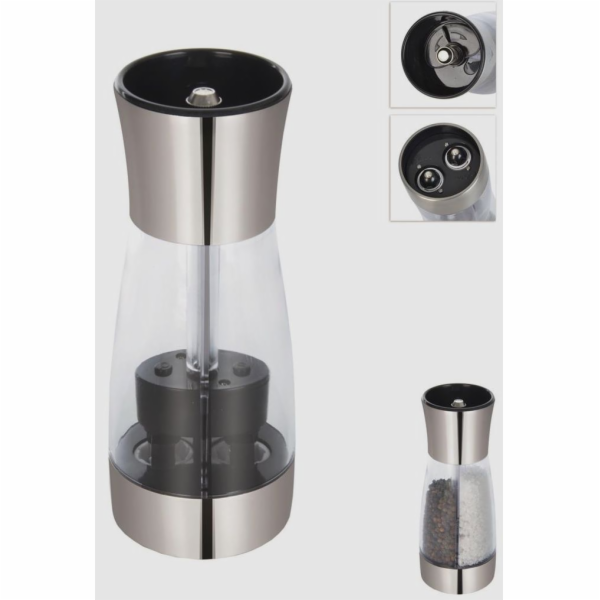 Mlýnek mechanický na pepř a sůl nerez/plast