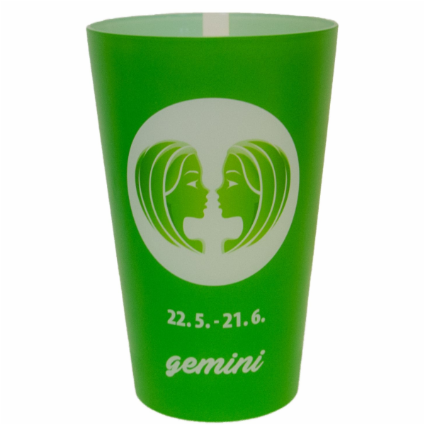 Kelímek s měrkou 0,3-0,5l plast-Blíženci