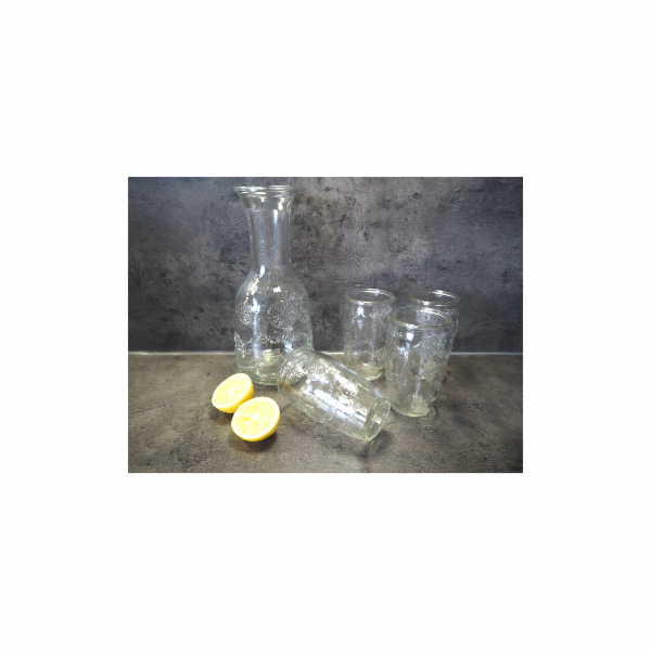 Karafa 1100 ml + 4 skleničky 300 ml