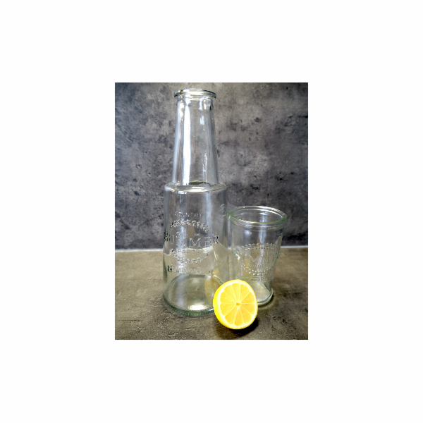 Karafa 800 ml se skleničkou 280 ml čirá