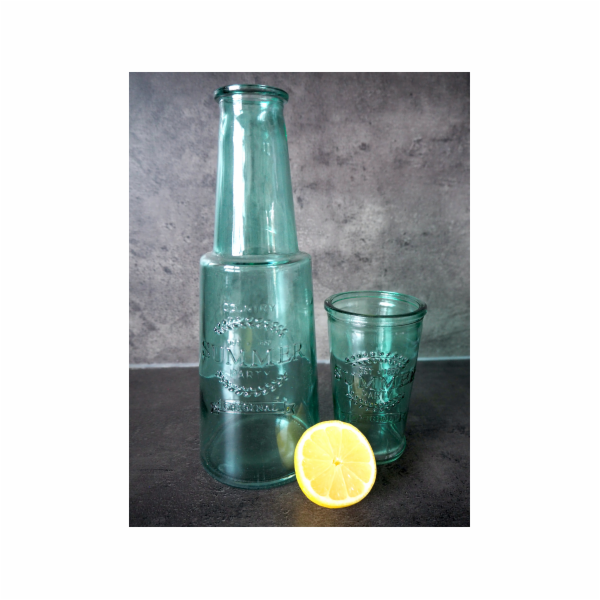 Karafa 800 ml se skleničkou 280 ml mátově zelená