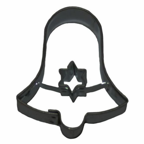 Vykrajovátko zvonek s hvězdou uvnitř 4,3x3,2 cm