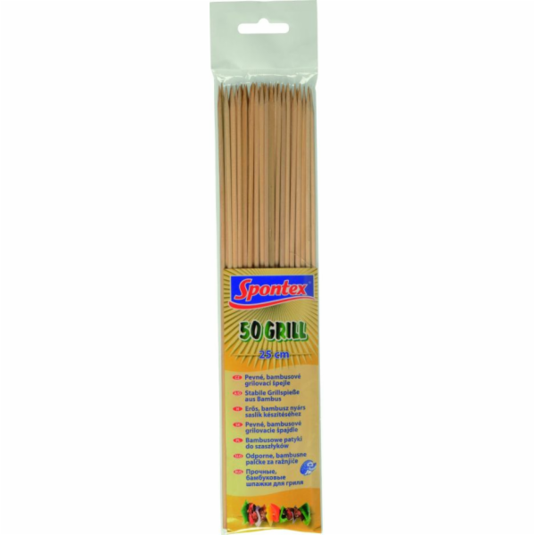 Špejle bambus 25 cm 50 ks