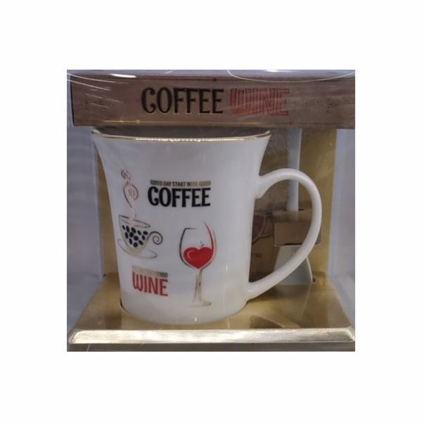 Hrnek s lžičkou COFFEE WINE  300 ml
