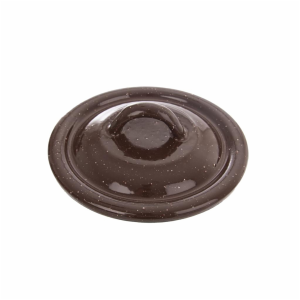 Poklice 12 cm BROWN smalt