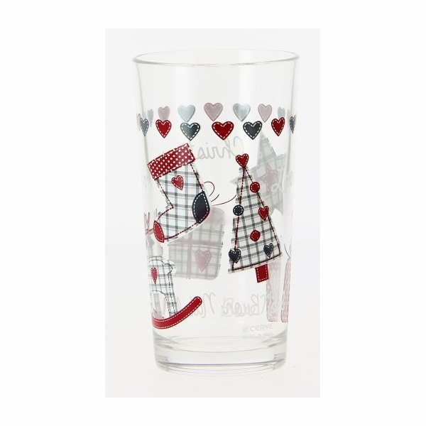 Sklenice 250 ml CHRISTMAS GIFT 6 ks