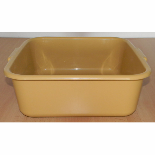 Mísa čtverec 31x31 cm plast béžová