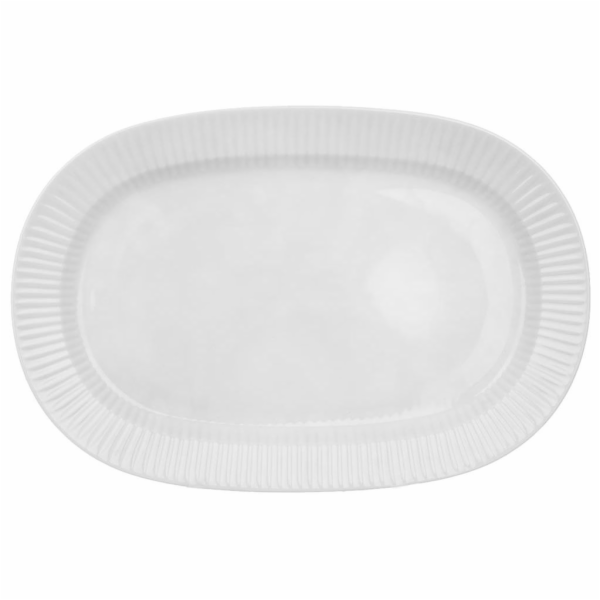 Talíř oválný VLNKA 37,5x25 cm porcelánový