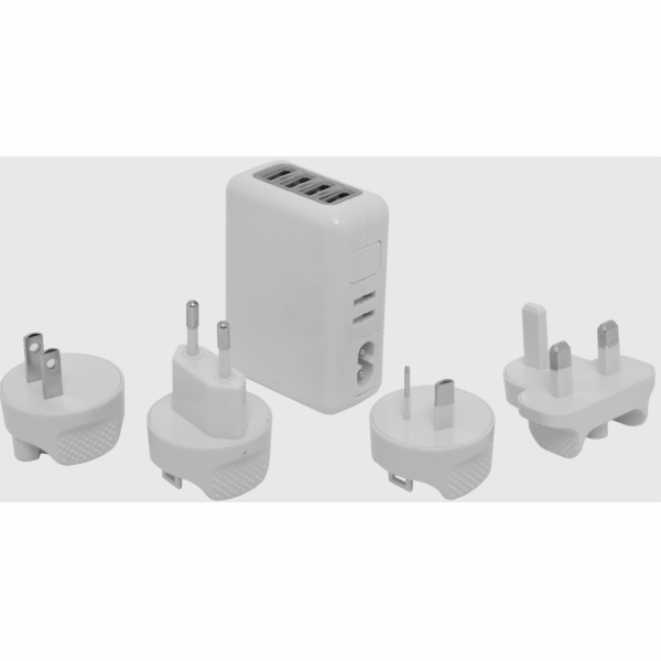 Nabíječka USB-4xUSB-4 typy zástrček