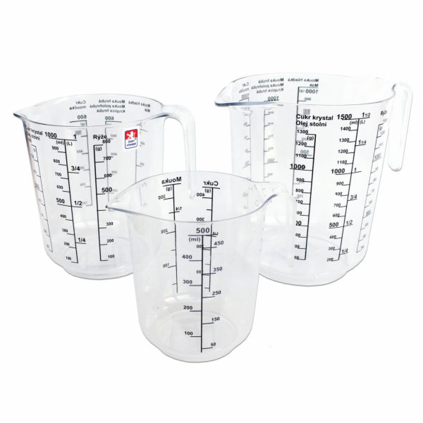 Odměrka 0.5 l s potiskem plast