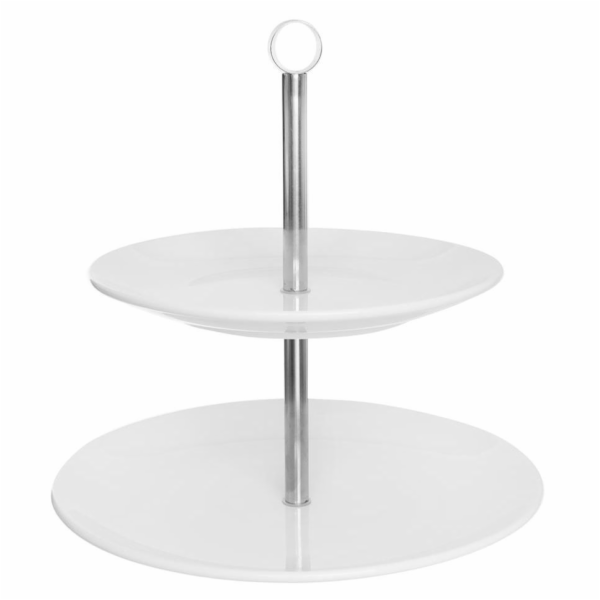 Podnos 2 patra porcelánový