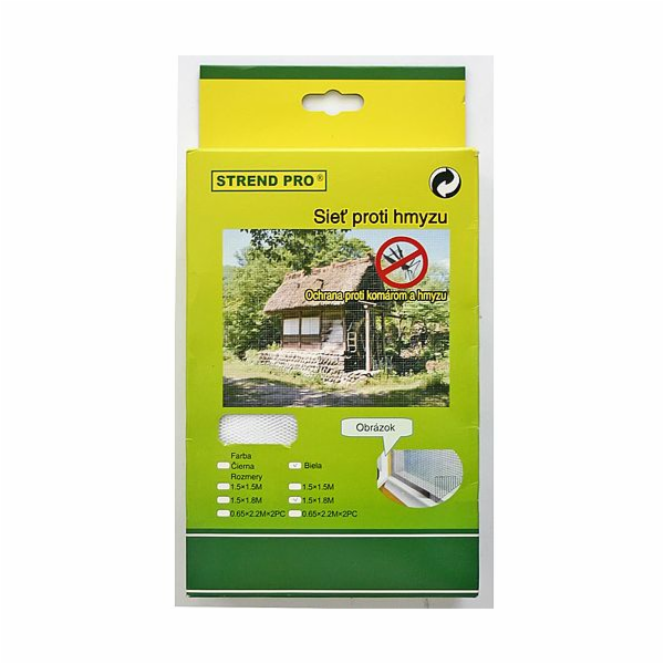 Síť proti hmyzu balkónová 220x65cm 2ks černá
