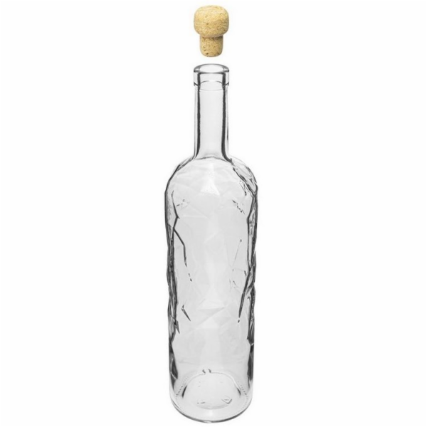 Láhev 1 l 4 ks s korkovým uzávěrem