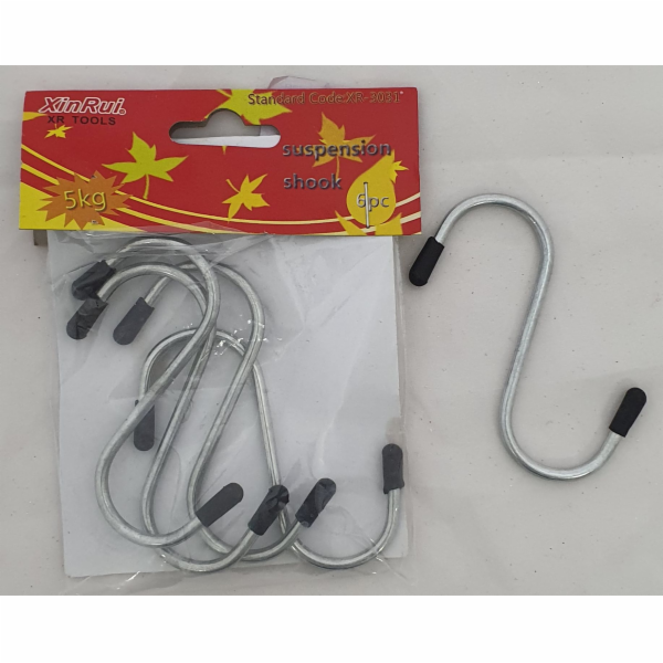 Háček 5 ks 8 cm kov