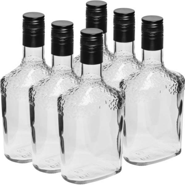 Láhev 500 ml 6 ks sklo s uzávěrem Safari