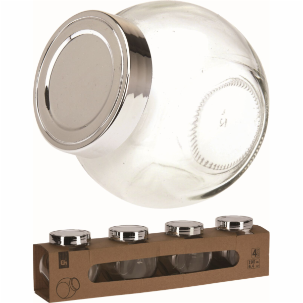 Kořenka 4 ks 190 ml sklo / plast