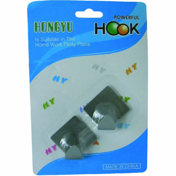 Háček samolepící 2 ks nerez 5x4,5 cm