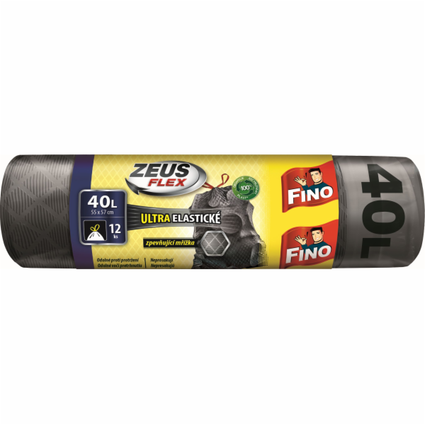 Pytel na odpadky zatahovací 40 l/12 ks Zeus Flex Fino