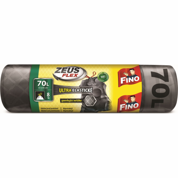 Pytel na odpadky zatahovací 70 l/8 ks Zeus Flex Fino
