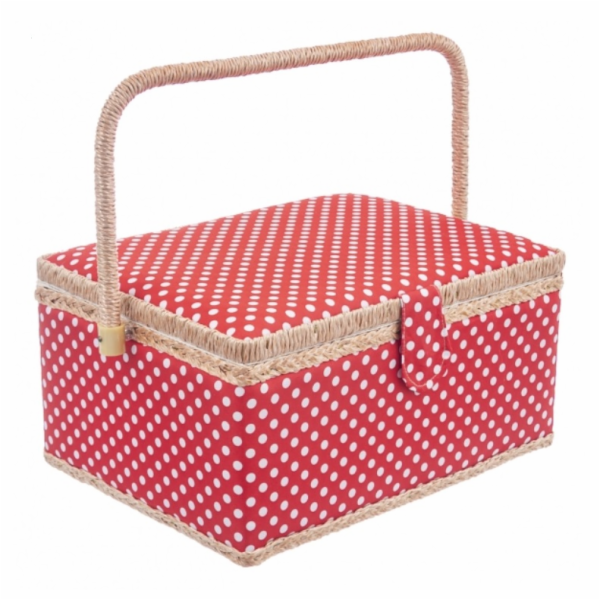 Box na šití 24/28,5x18/20x13 cm s přihrádkou