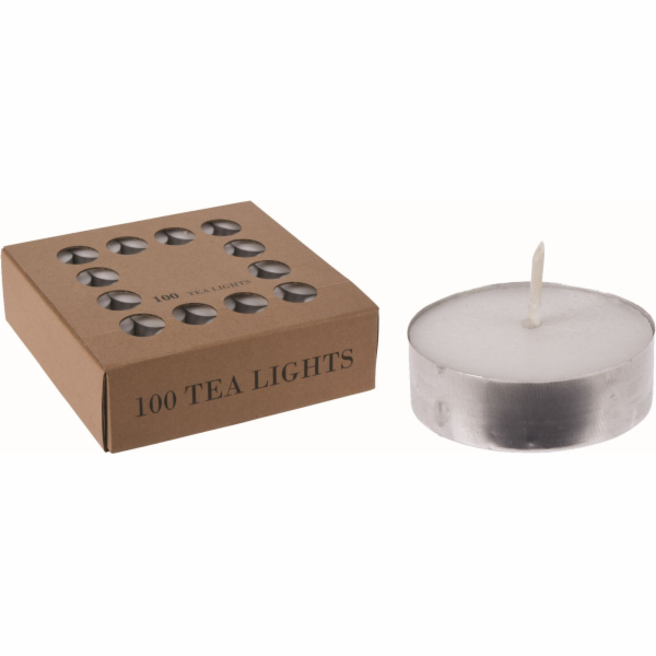 Svíčka čajová 100 ks 3,8 cm