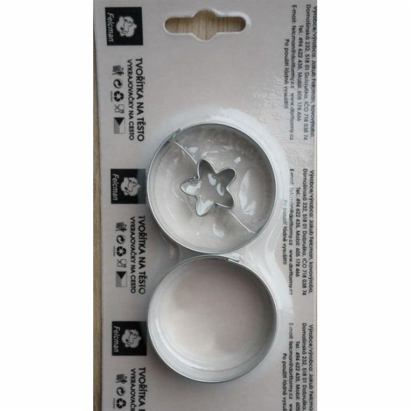 Vykrajovátka kolečka hladká velká 2 ks 4,5 cm