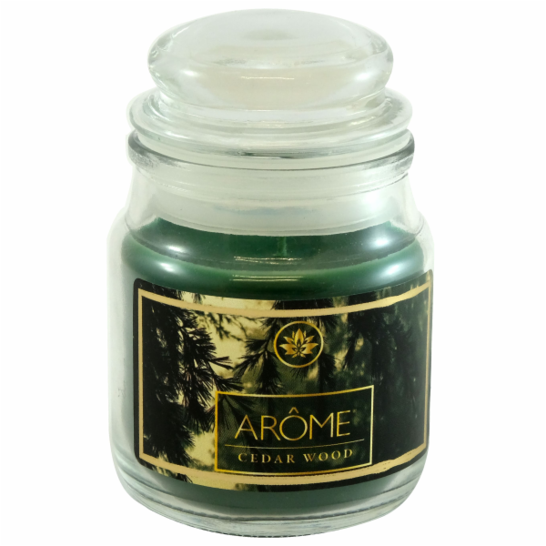 Svíčka vonná 85 g AROME ve skle Cedar Wood