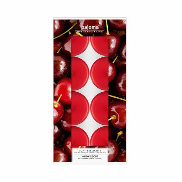 Svíčky čajové vonné DIVOKÁ TŘEŠEŇ 8 ks