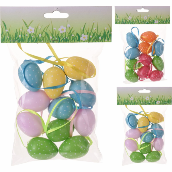 Vajíčka&nbsp;velikonoční&nbsp;11&nbsp;ks&nbsp;4&nbsp;cm&nbsp;mix&nbsp;barev