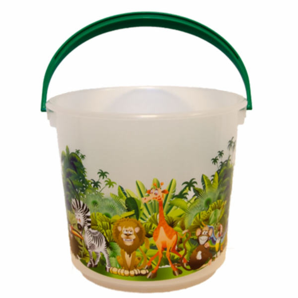Vědro 5 l s dekorem plast