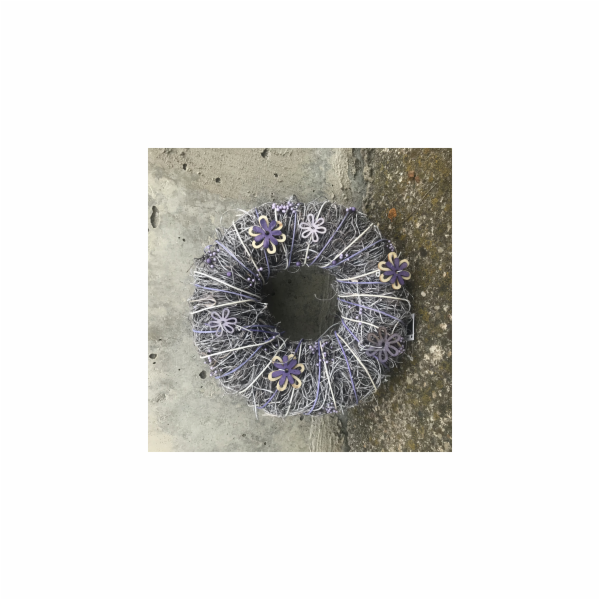 Věnec jarní s dekoracemi 25 cm