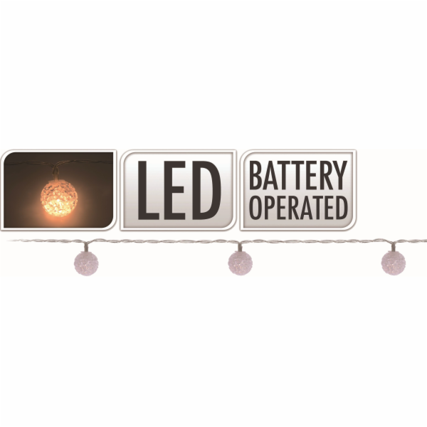 Světla vánoční LED 10 kouliček