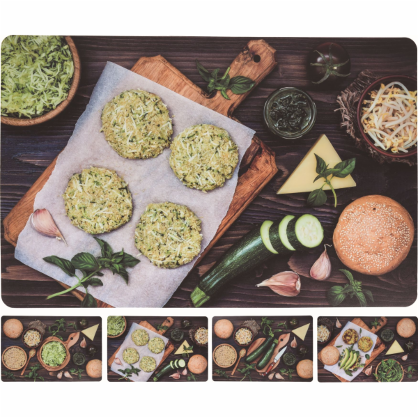 Prostírání FOOD mix dekorů plast 43,5x28,5 cm
