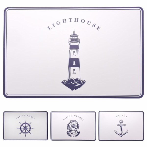 Prostírání SEA 43,5x28,5 cm 4ks plast