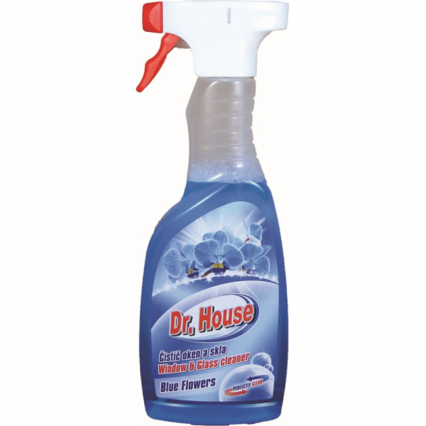 Čistič oken 500 ml modrý s rozprašovačem Dr. House