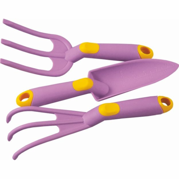 Náčiní zahradní 3 ks fialové