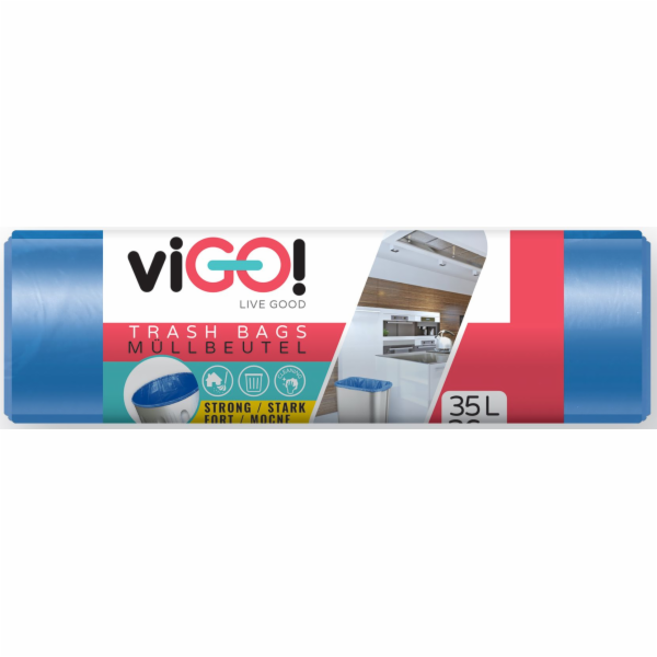 Pytel na odpadky 35 l/36 ks modré Vigo