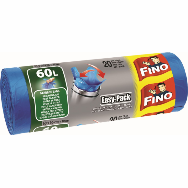 Pytel na odpadky 60 l/20 ks FINO easy-pack