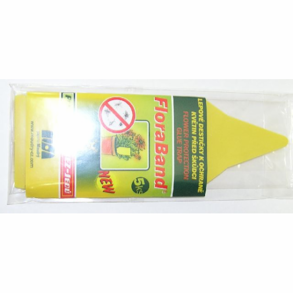 Lapač hmyzu - destička lepící do květináče 5 ks FloraBand