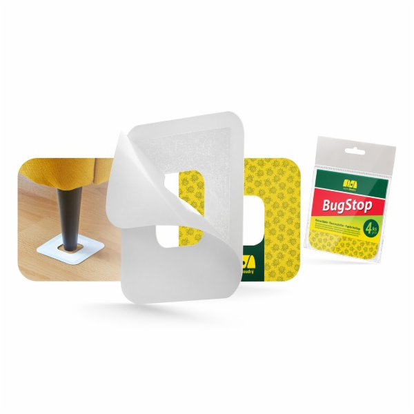 Lapač na štěnice 4 ks (100x100 mm) BugStop