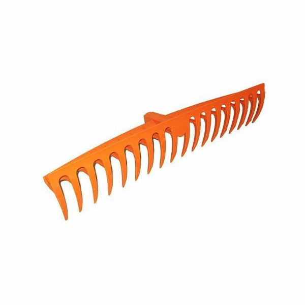 Hrábě zahradní 18 zubů 580 mm nylon MultiClick k násadě 49