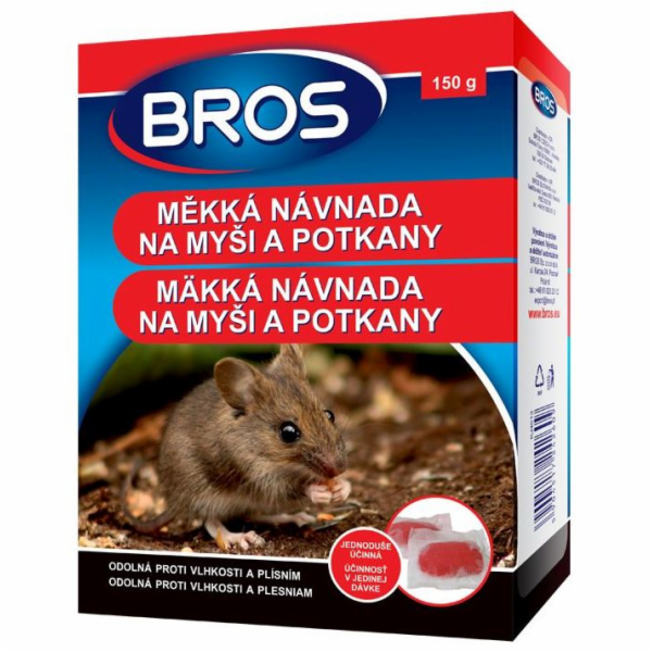 Návnada na hlodavce měkká pasta 150 g BROS