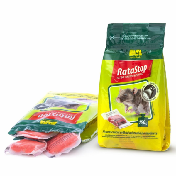 Návnada na hlodavce pasta fluo 10x15 g RATASTOP