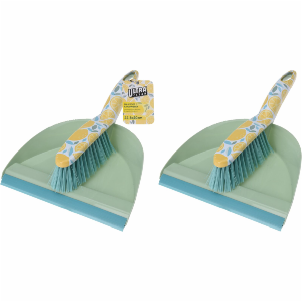 Smetáček s lopatkou s lištou dekor citróny