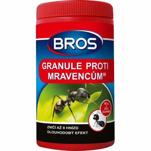 Návnada na hubení mravenců granule 60 g + 20 % zdarma BROS